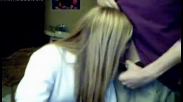 Cute teen couple being sexy on cam